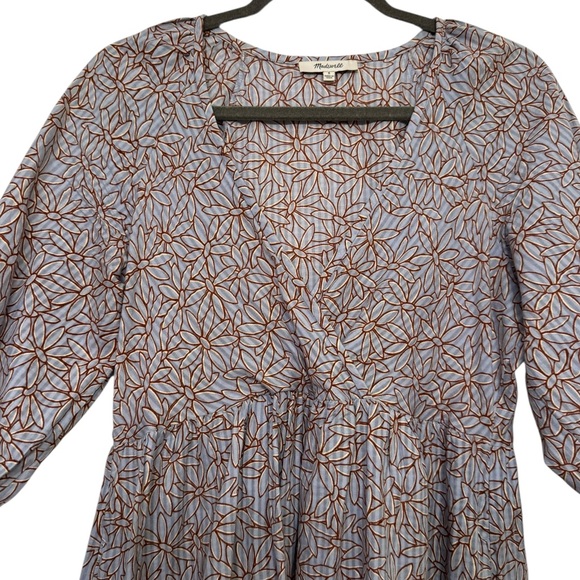 Madewell Floral Print Marianna Puff Sleeve sz Small - Picture 6 of 13